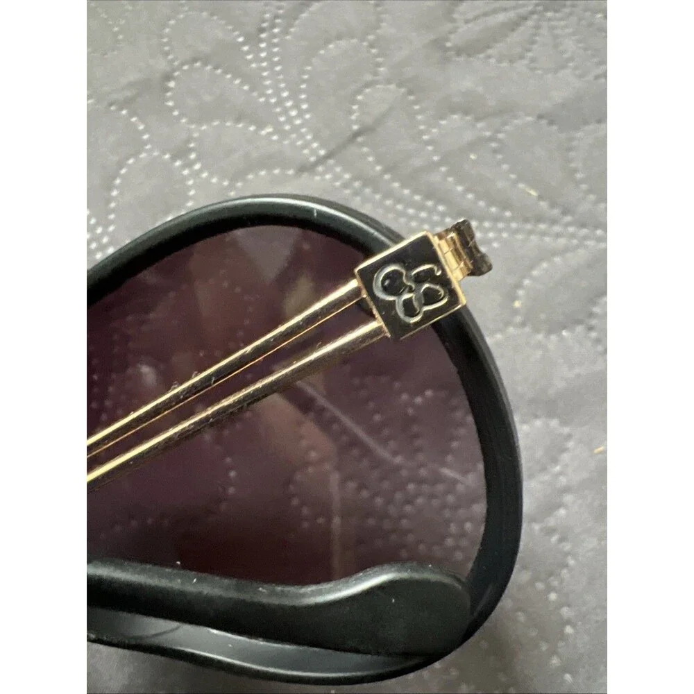 Jessica Simpson Aviator Black & Gold Sunglasses J6195 Glam Chic Rocker Outdoors